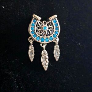 Dream Catcher Horseshoe Charm